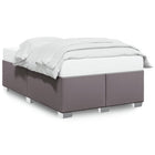 Bedframe 120x190 cm kunstleer grijs