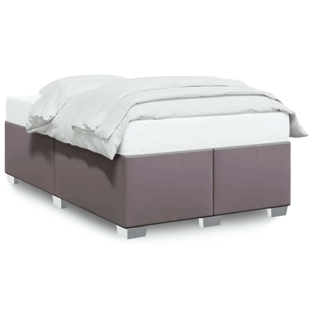 Bedframe kunstleer grijs 120x190 cm