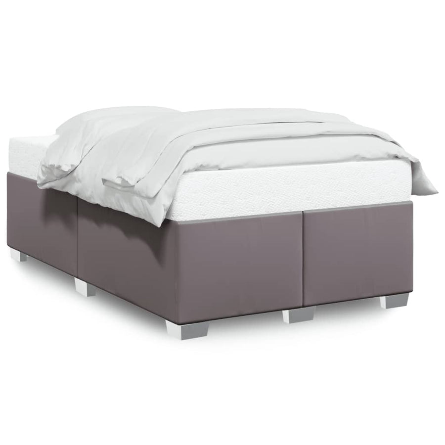 Bedframe kunstleer grijs 120x190 cm