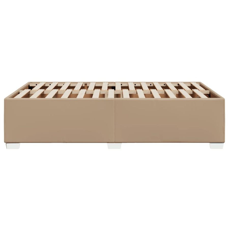 Bedframe kunstleer cappuccinokleurig 120x190 cm