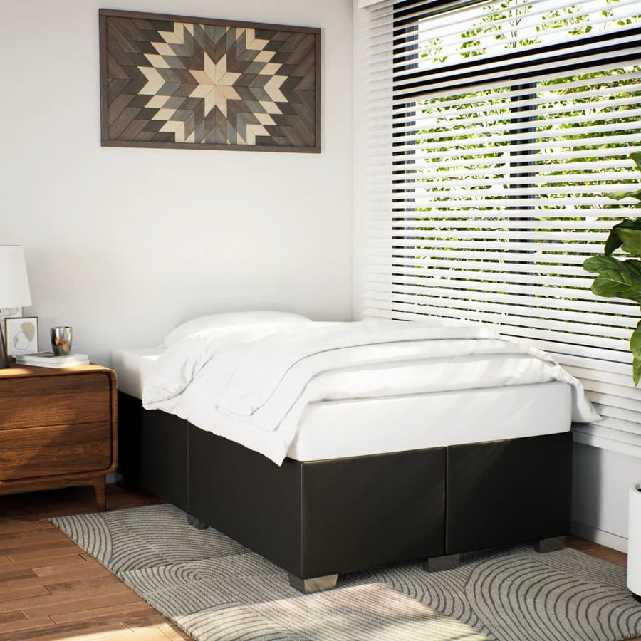 Bedframe kunstleer zwart 120x200 cm