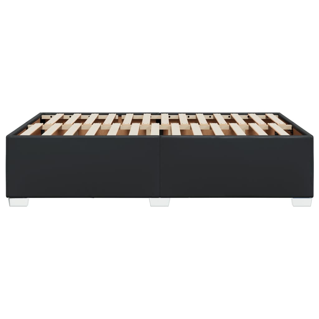 Bedframe kunstleer zwart 120x200 cm