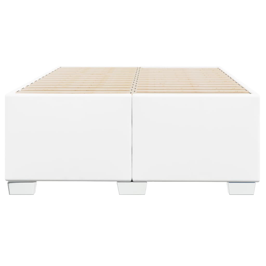 Bedframe kunstleer wit 120x200 cm