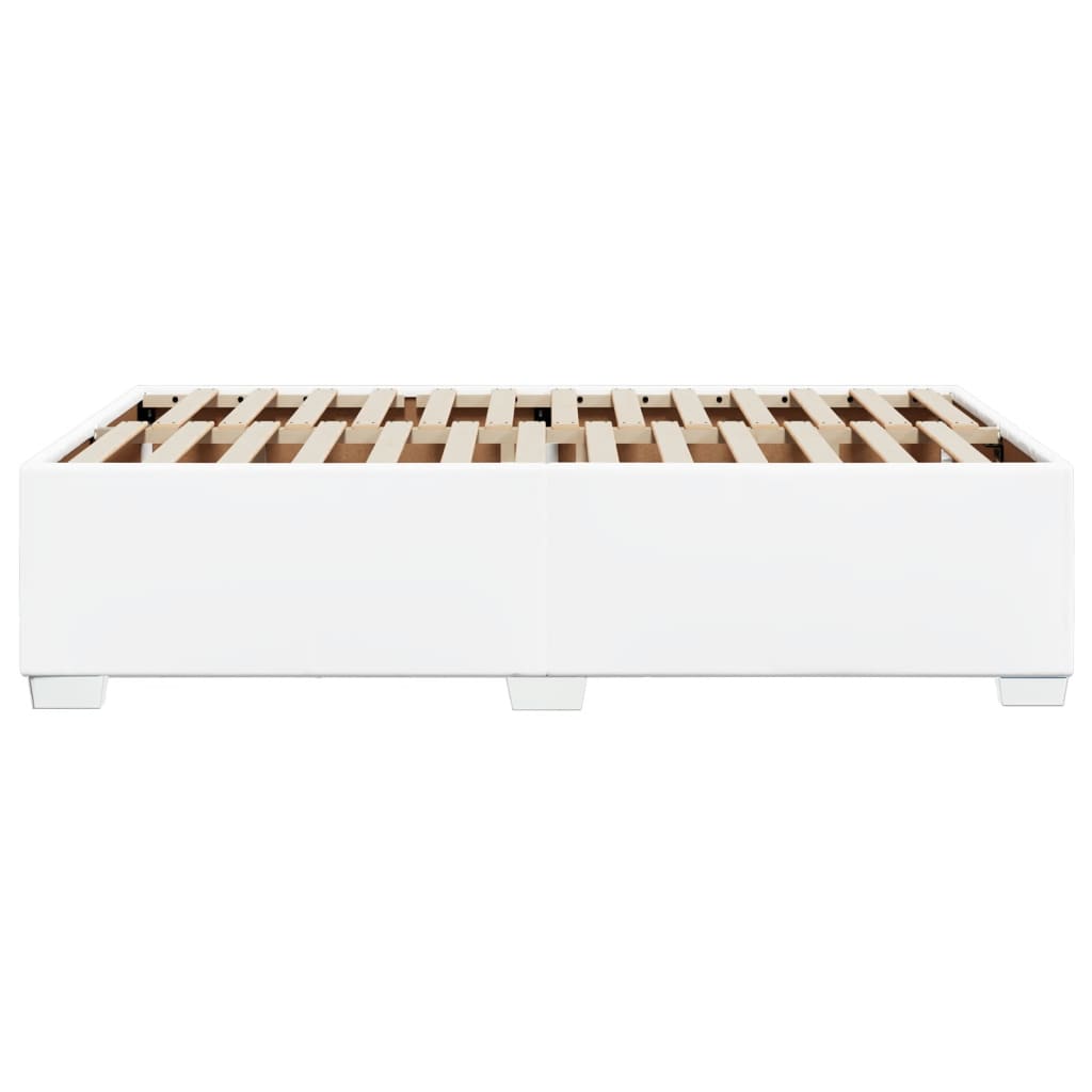 Bedframe kunstleer wit 120x200 cm