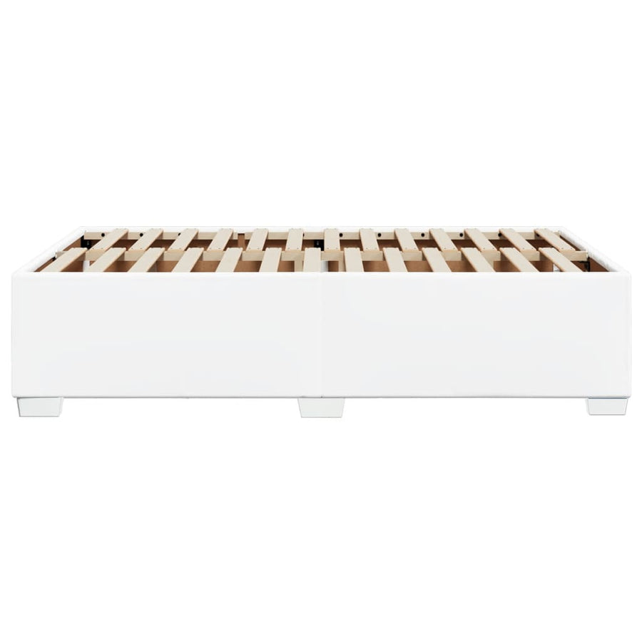 Bedframe kunstleer wit 120x200 cm