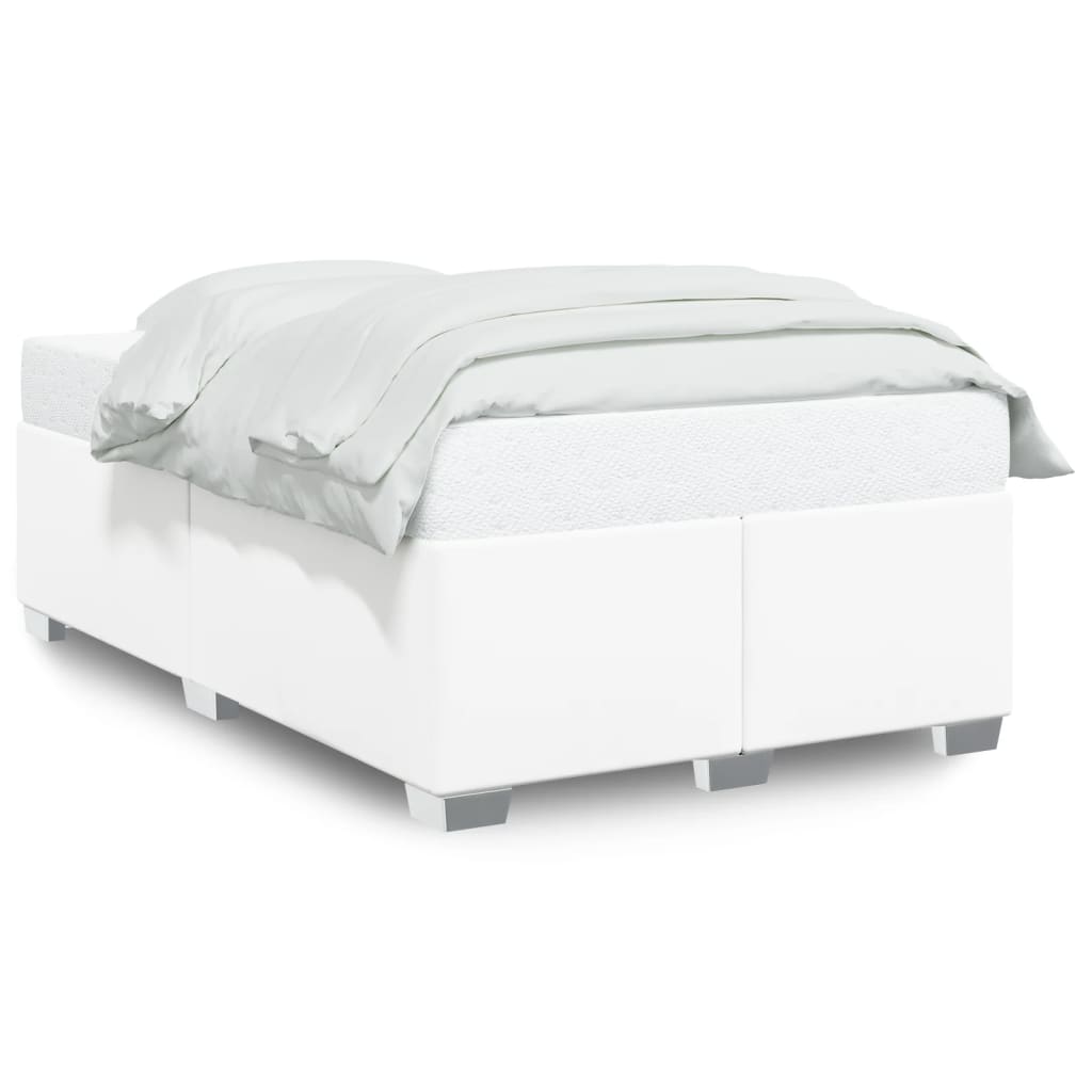 Bedframe kunstleer wit 120x200 cm