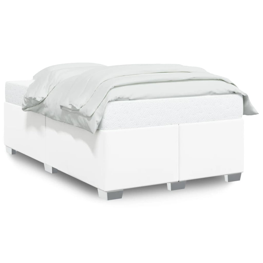 Bedframe kunstleer wit 120x200 cm