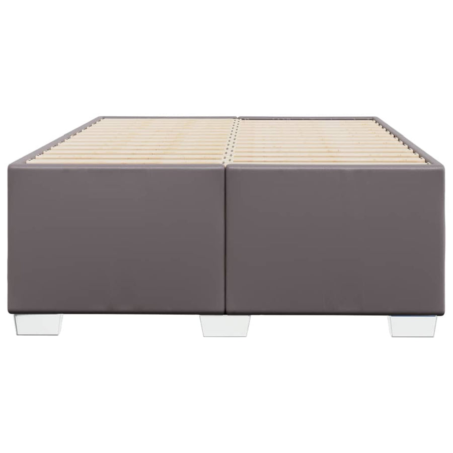 Bedframe kunstleer grijs 120x200 cm