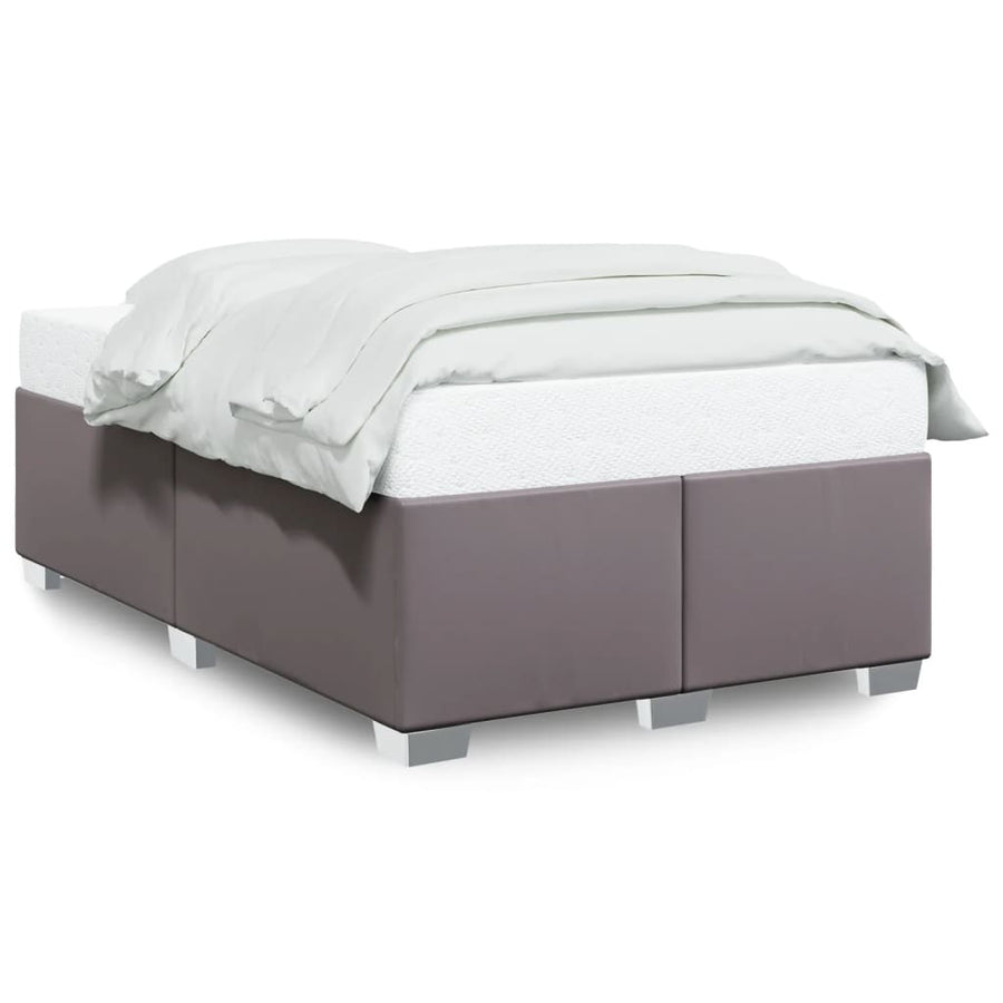 Bedframe kunstleer grijs 120x200 cm