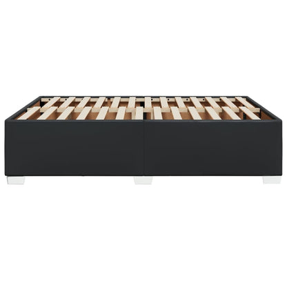 Bedframe kunstleer zwart 140x190 cm