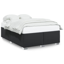 Bedframe kunstleer zwart 140x190 cm
