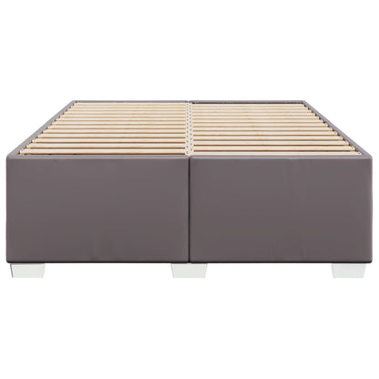 Bedframe kunstleer grijs 140x190 cm