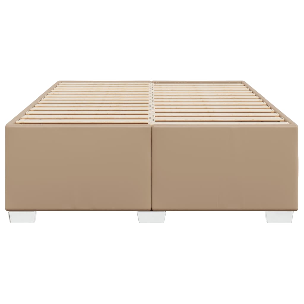 Bedframe kunstleer cappuccinokleurig 140x190 cm