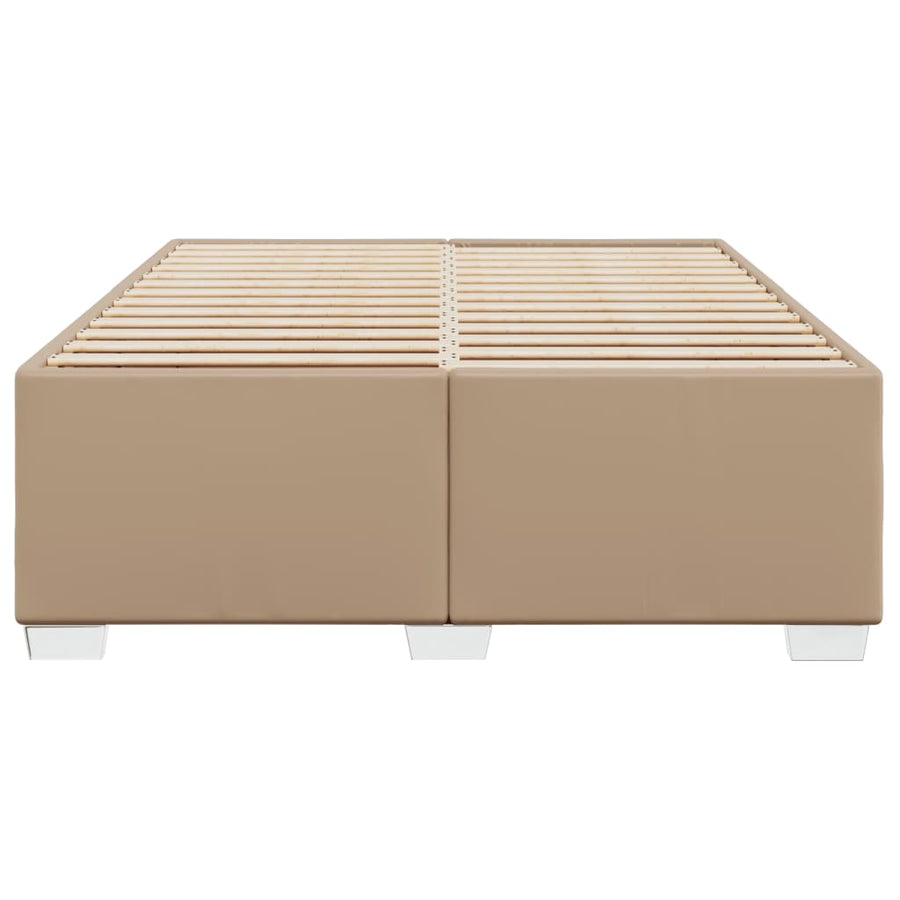 Bedframe kunstleer cappuccinokleurig 140x190 cm