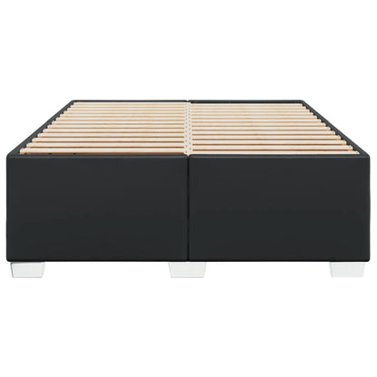 Bedframe kunstleer zwart 140x200 cm