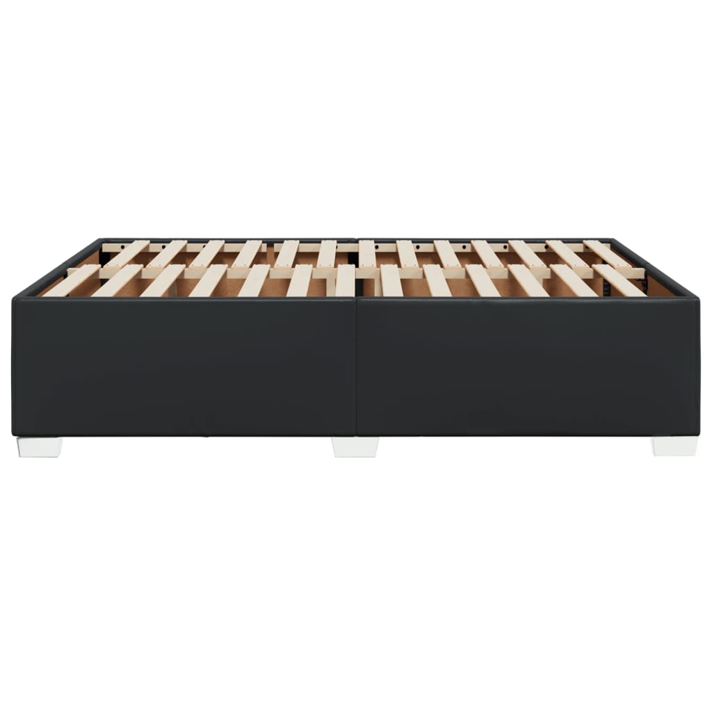 Bedframe kunstleer zwart 140x200 cm