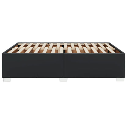 Bedframe kunstleer zwart 140x200 cm