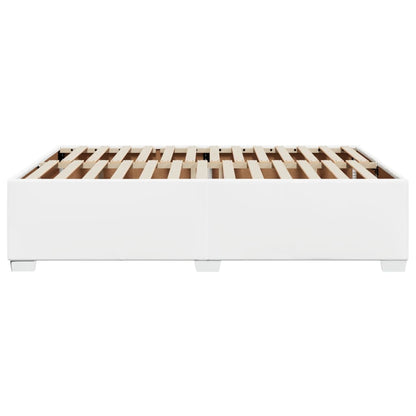 Bedframe kunstleer wit 140x200 cm