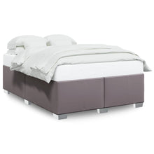 Bedframe kunstleer grijs 140x200 cm