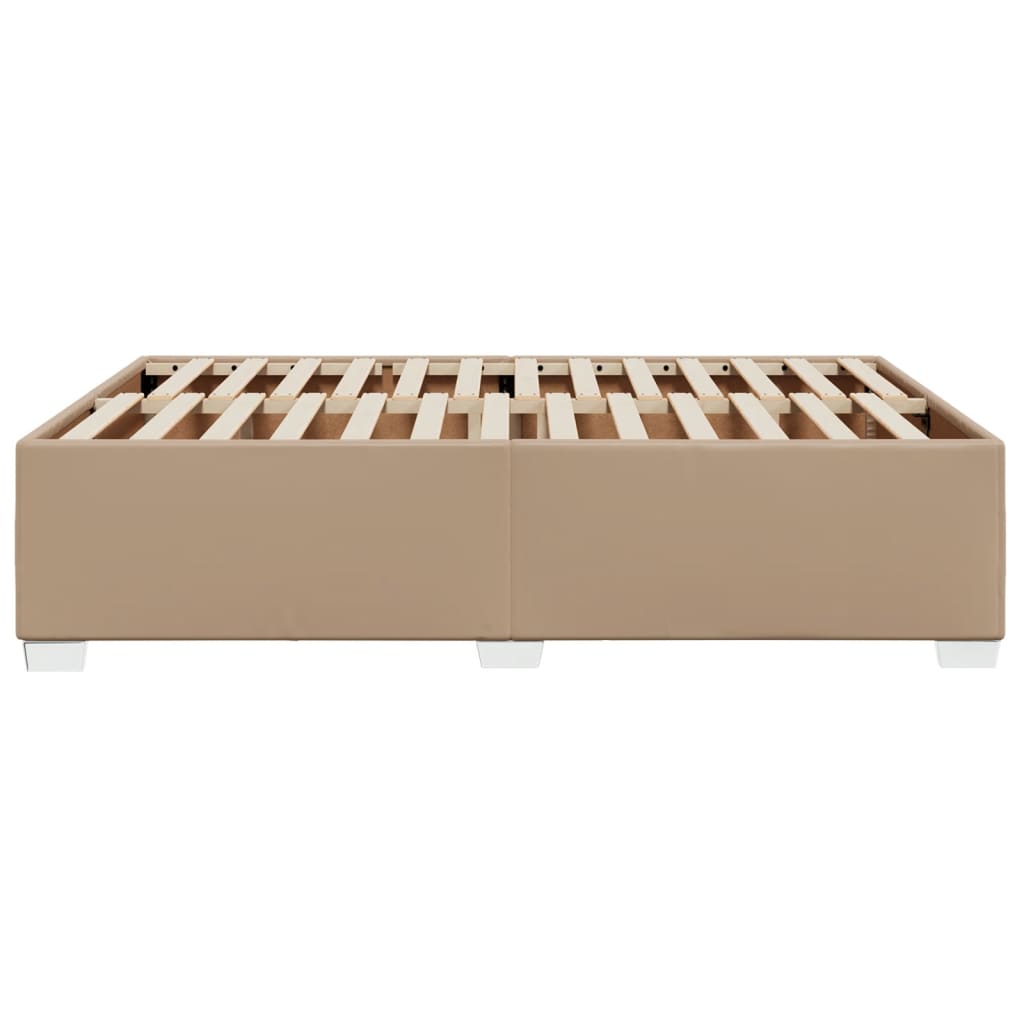 Bedframe kunstleer cappuccinokleurig 140x200 cm