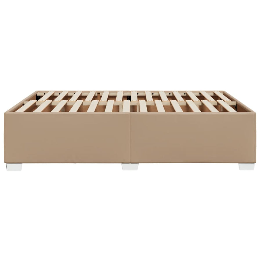 Bedframe kunstleer cappuccinokleurig 140x200 cm