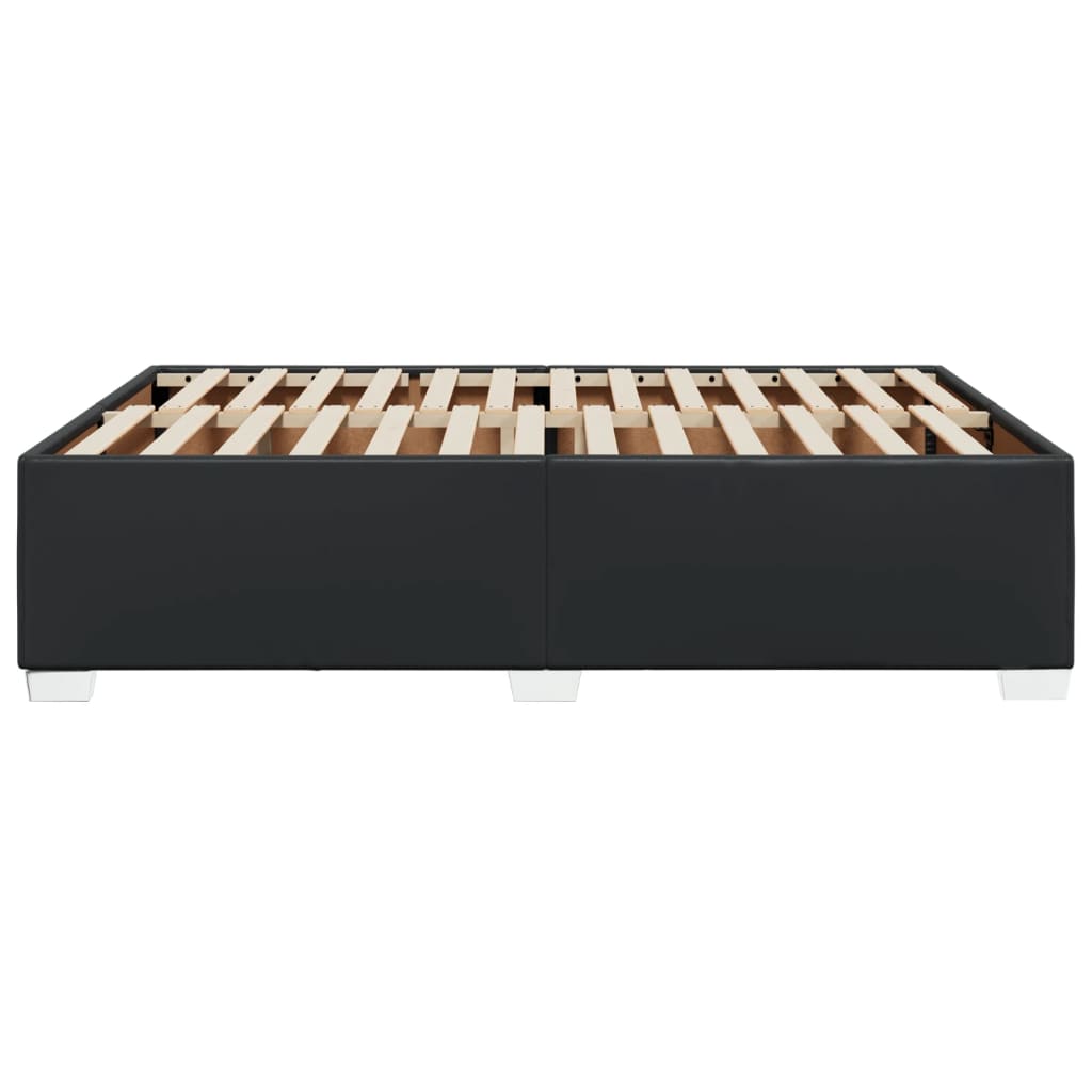 Bedframe kunstleer zwart 160x200 cm