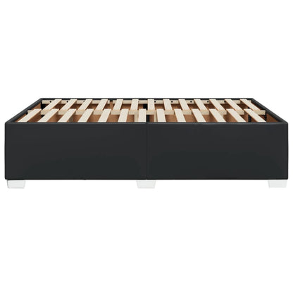 Bedframe kunstleer zwart 160x200 cm