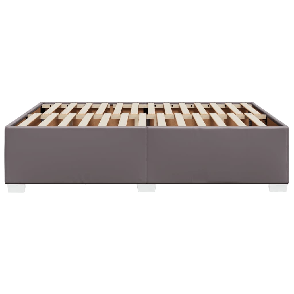 Bedframe kunstleer grijs 160x200 cm