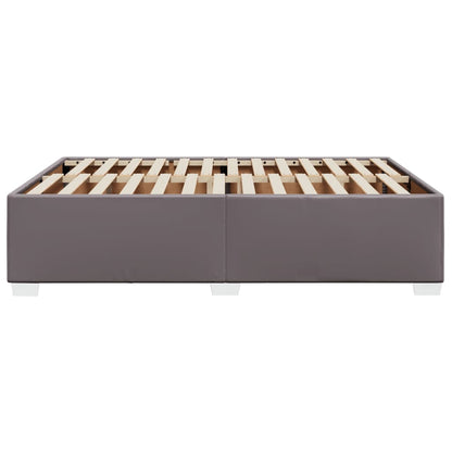 Bedframe kunstleer grijs 160x200 cm