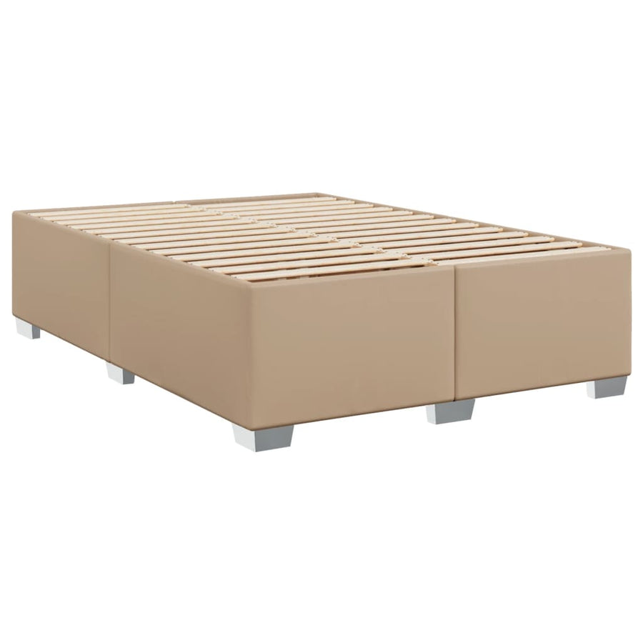 Bedframe kunstleer cappuccinokleurig 160x200 cm