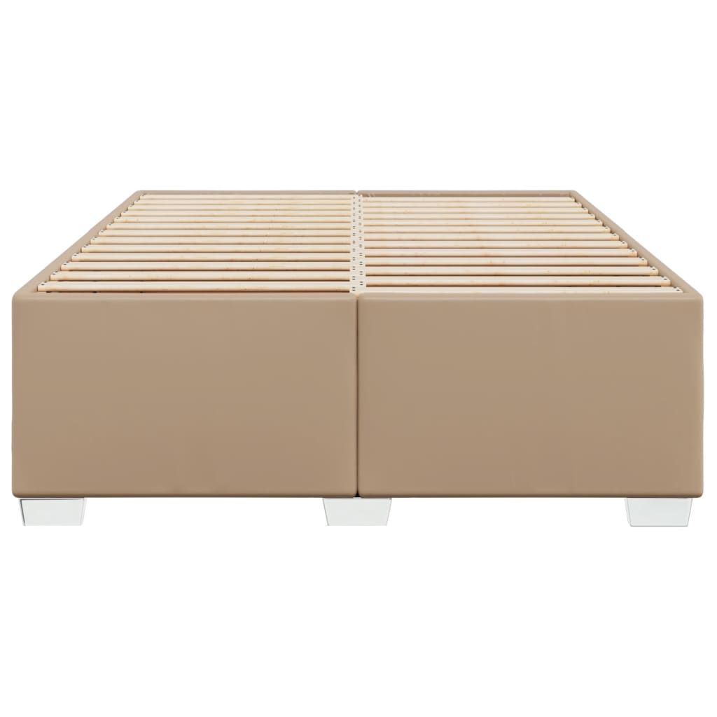 Bedframe kunstleer cappuccinokleurig 160x200 cm