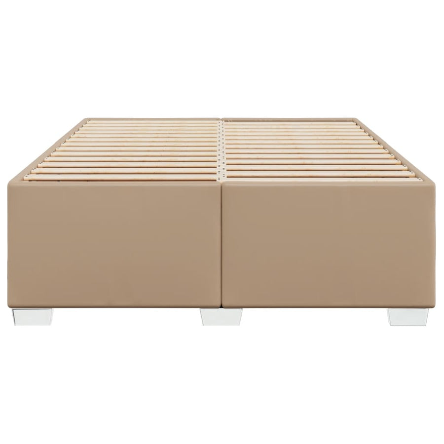 Bedframe kunstleer cappuccinokleurig 160x200 cm