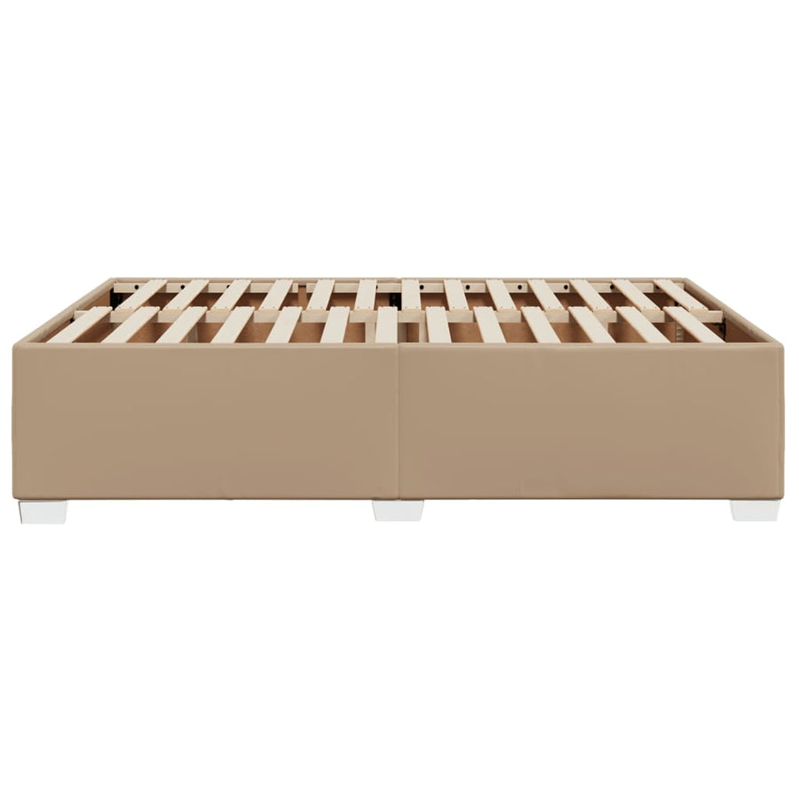 Bedframe kunstleer cappuccinokleurig 160x200 cm