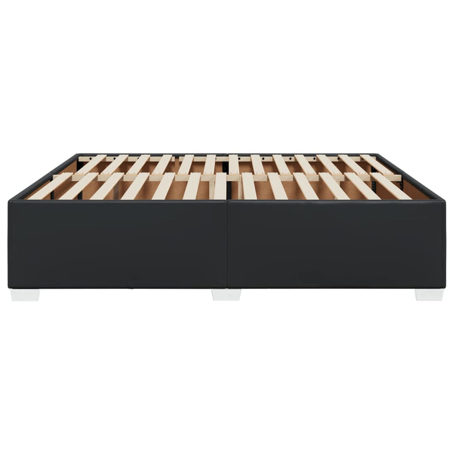 Bedframe kunstleer zwart 180x200 cm