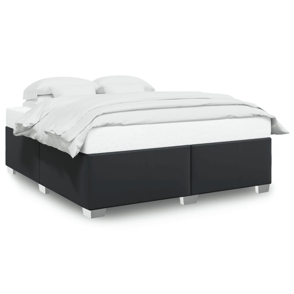 Bedframe kunstleer zwart 180x200 cm