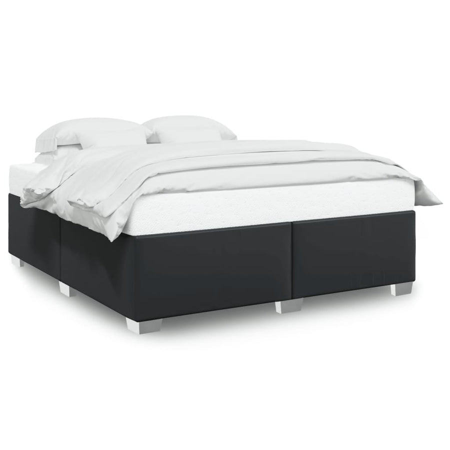 Bedframe kunstleer zwart 180x200 cm