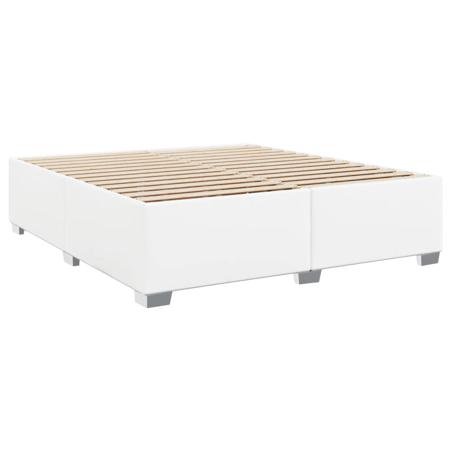 Bedframe kunstleer wit 180x200 cm