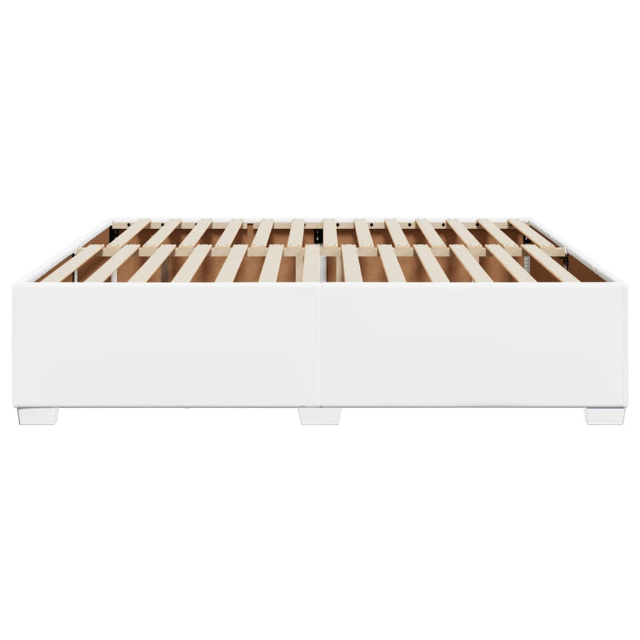 Bedframe kunstleer wit 180x200 cm