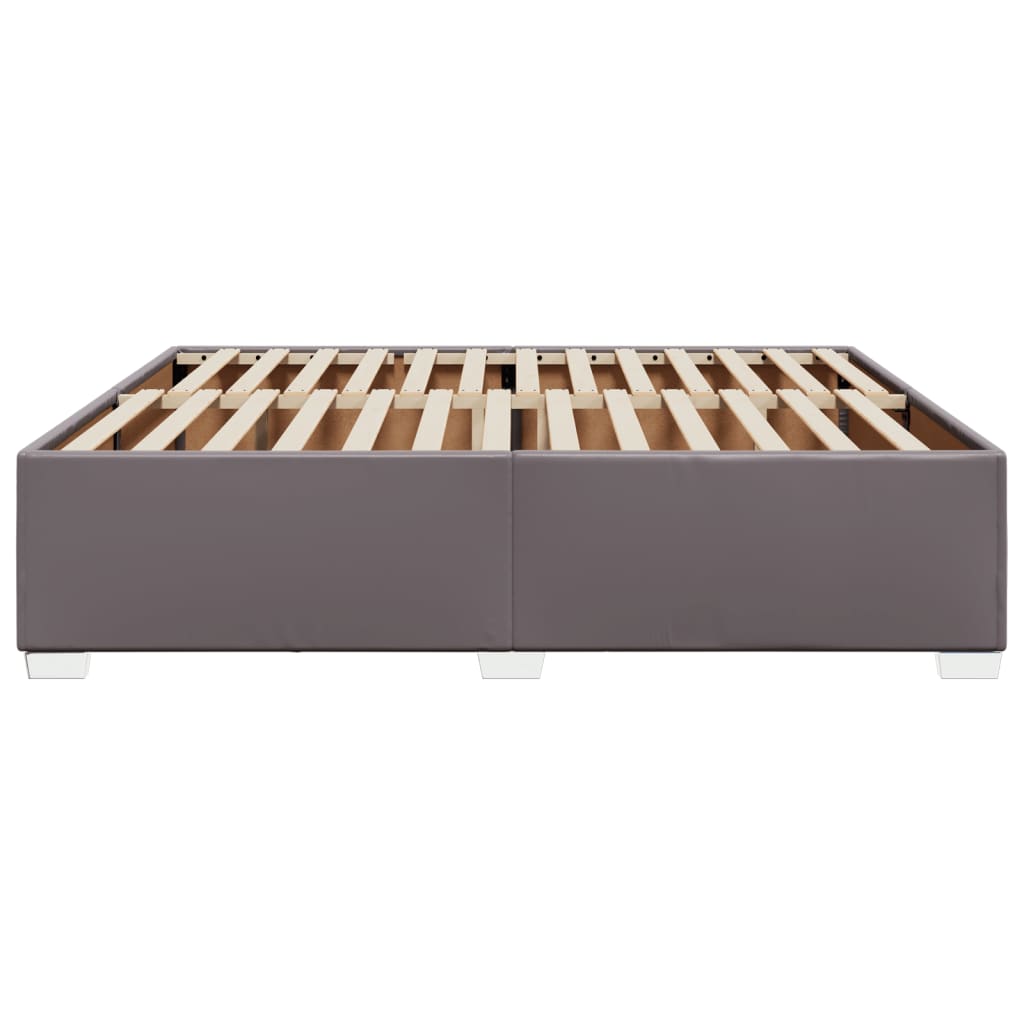 Bedframe kunstleer grijs 180x200 cm