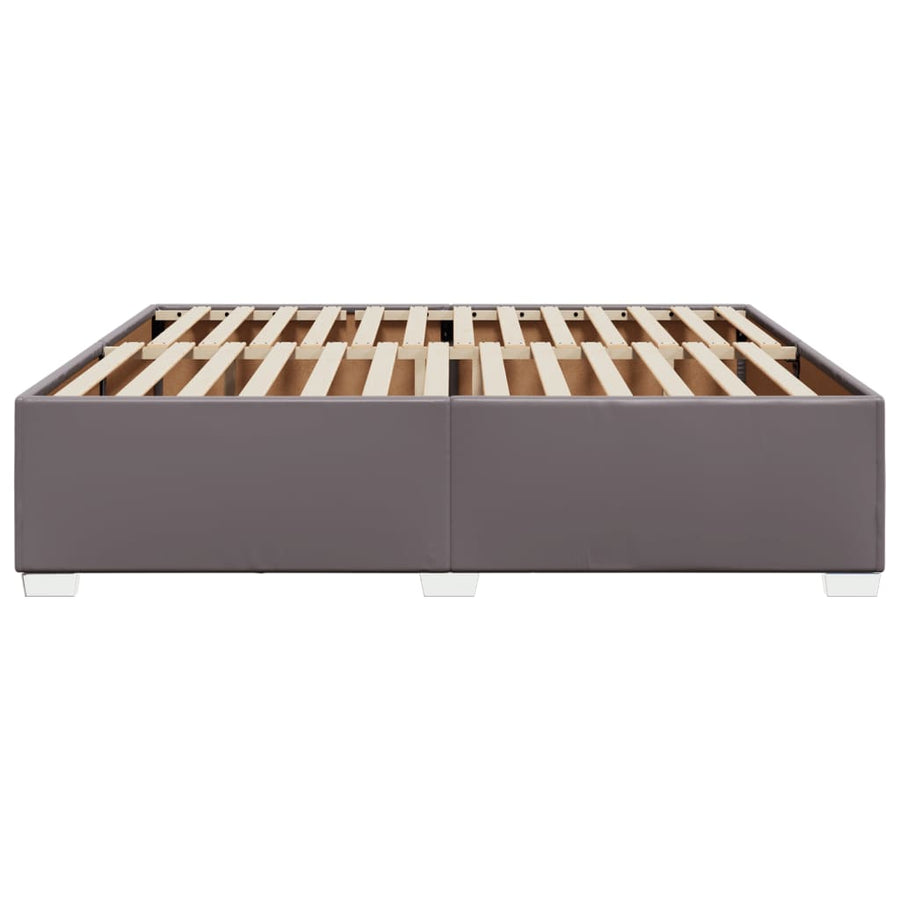 Bedframe kunstleer grijs 180x200 cm