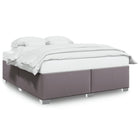 Bedframe kunstleer grijs 180x200 cm