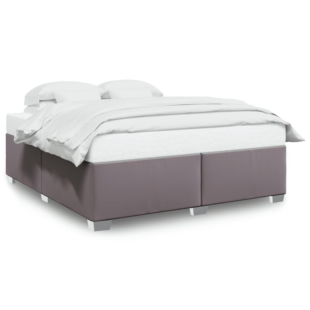 Bedframe kunstleer grijs 180x200 cm