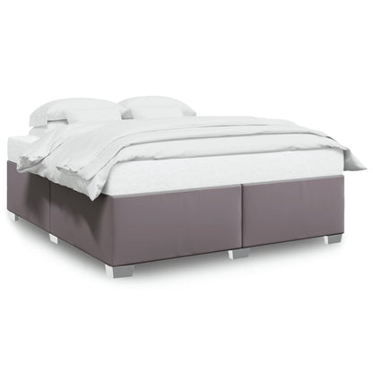Bedframe kunstleer grijs 180x200 cm
