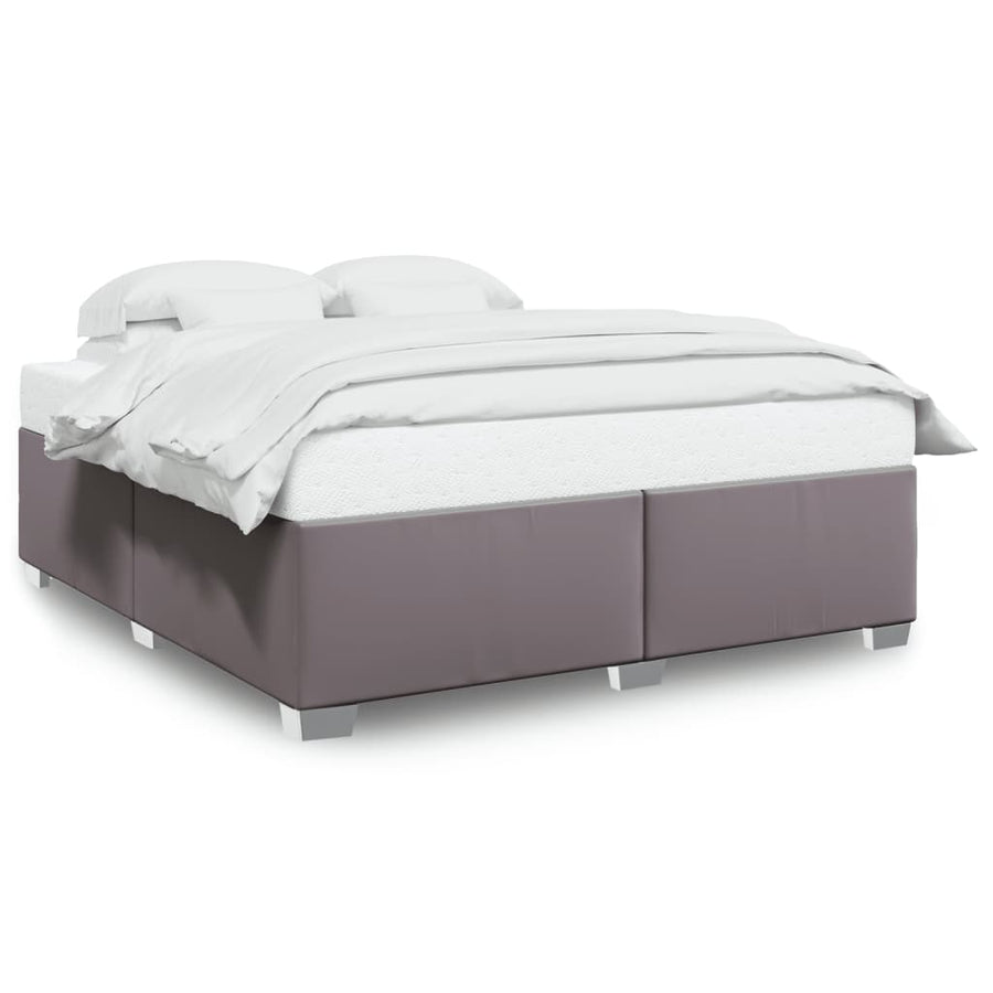 Bedframe kunstleer grijs 180x200 cm