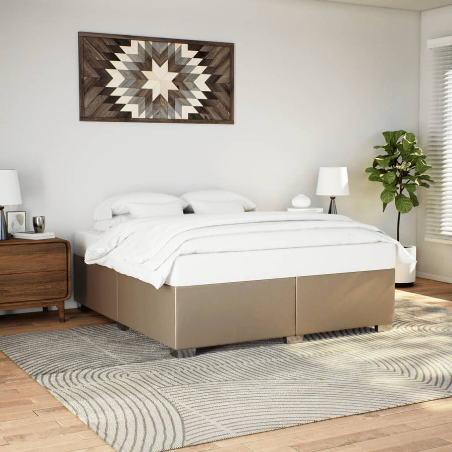 Bedframe kunstleer cappuccinokleurig 180x200 cm