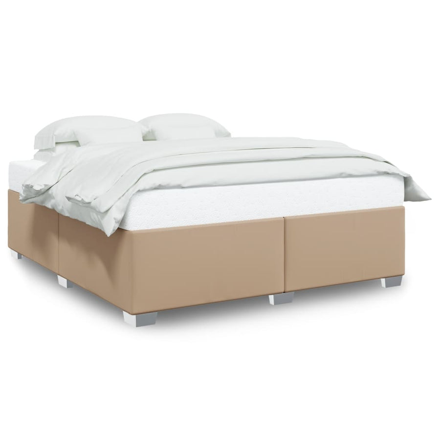 Bedframe kunstleer cappuccinokleurig 180x200 cm