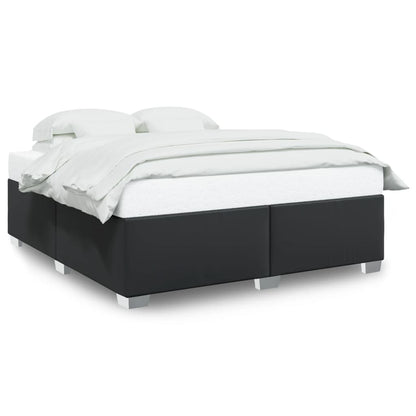 Bedframe kunstleer zwart 200x200 cm