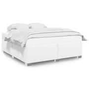 Bedframe kunstleer wit 200x200 cm