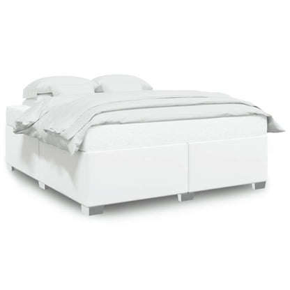 Bedframe kunstleer wit 200x200 cm