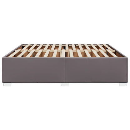 Bedframe kunstleer grijs 200x200 cm